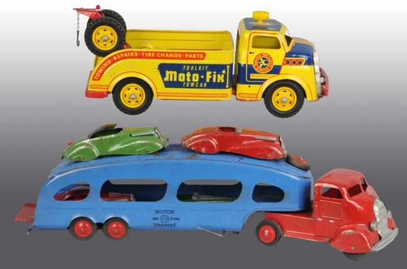 Appraisal: Lot of Pressed Steel Automotive Toys Description American Includes one