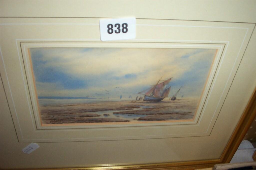 Appraisal: An early th century watercolour of a coastal scene with