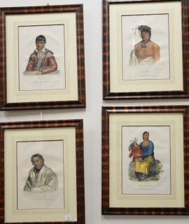 Appraisal: Thomas McKenny and James Hall Set of four hand colored