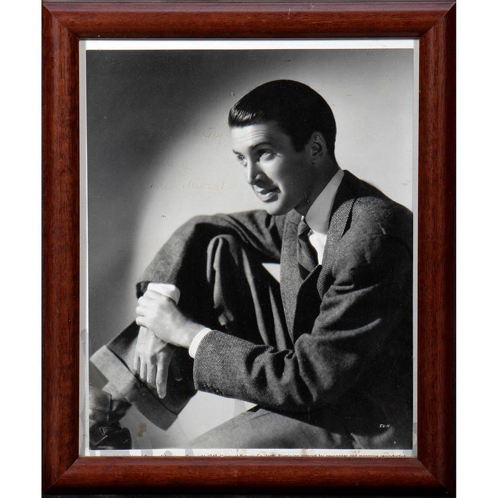 Appraisal: James Jimmy Stewart Original autographed inscribed photograph Size x Condition