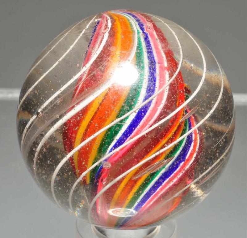 Appraisal: Large Divided Core Swirl Marble Description Divided core swirl with