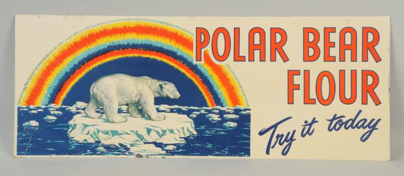 Appraisal: Polar Bear Flour Tin Sign This sign has only very