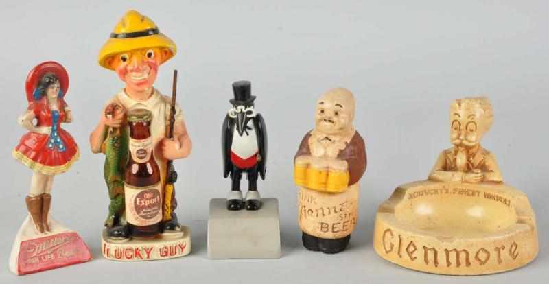 Appraisal: Lot of Advertising Figures s Plaster and plastic Condition Excellent