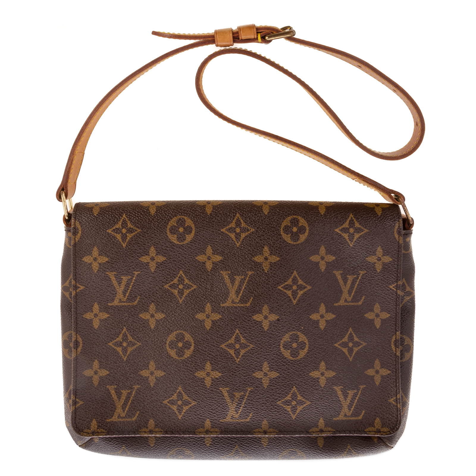 Appraisal: A LOUIS VUITTON MONOGRAM MUSETTE TANGO A brown and tan