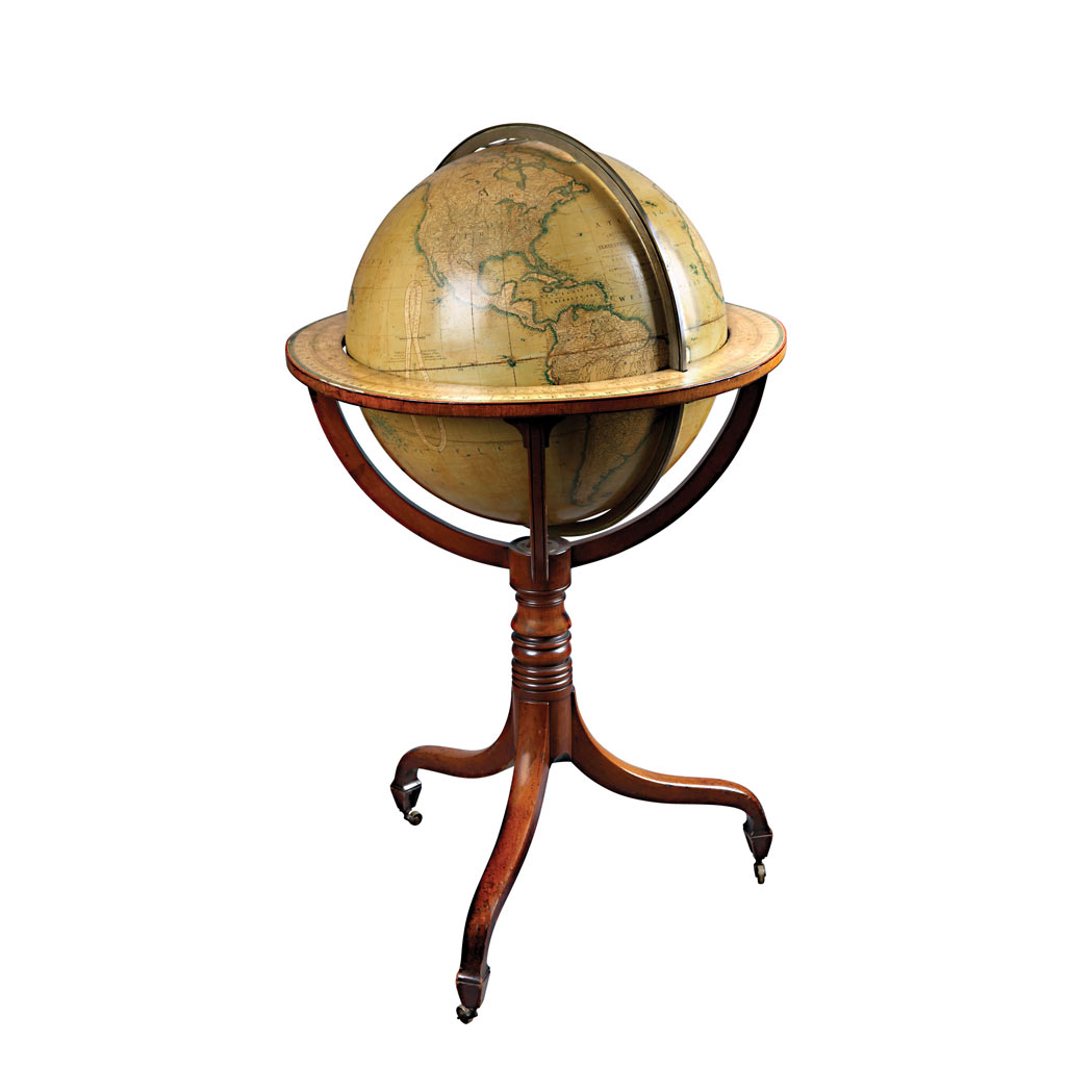 Appraisal: Crutchley's Terrestrial Globe on Stand Mid th century With brass