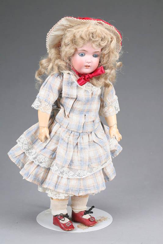 Appraisal: DOLL Bisque head sleep eyes and open mouth with four