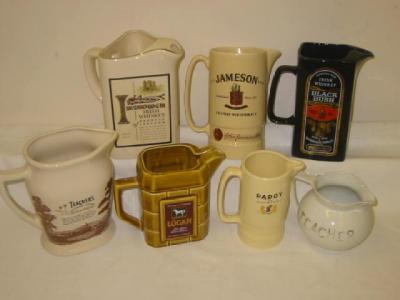 Appraisal: Four Irish Whisky jugs for Black Bush Paddy Irishower and