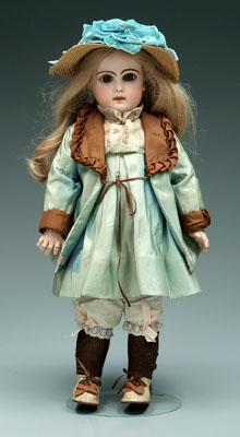 Appraisal: T te Jumeau bisque head doll jointed composition body marked