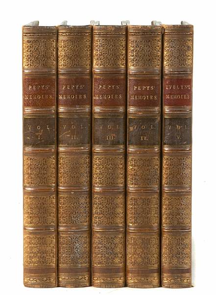 Appraisal: Memoirs Pepys and Evelyn Pepys Samuel Memoirs L vols to