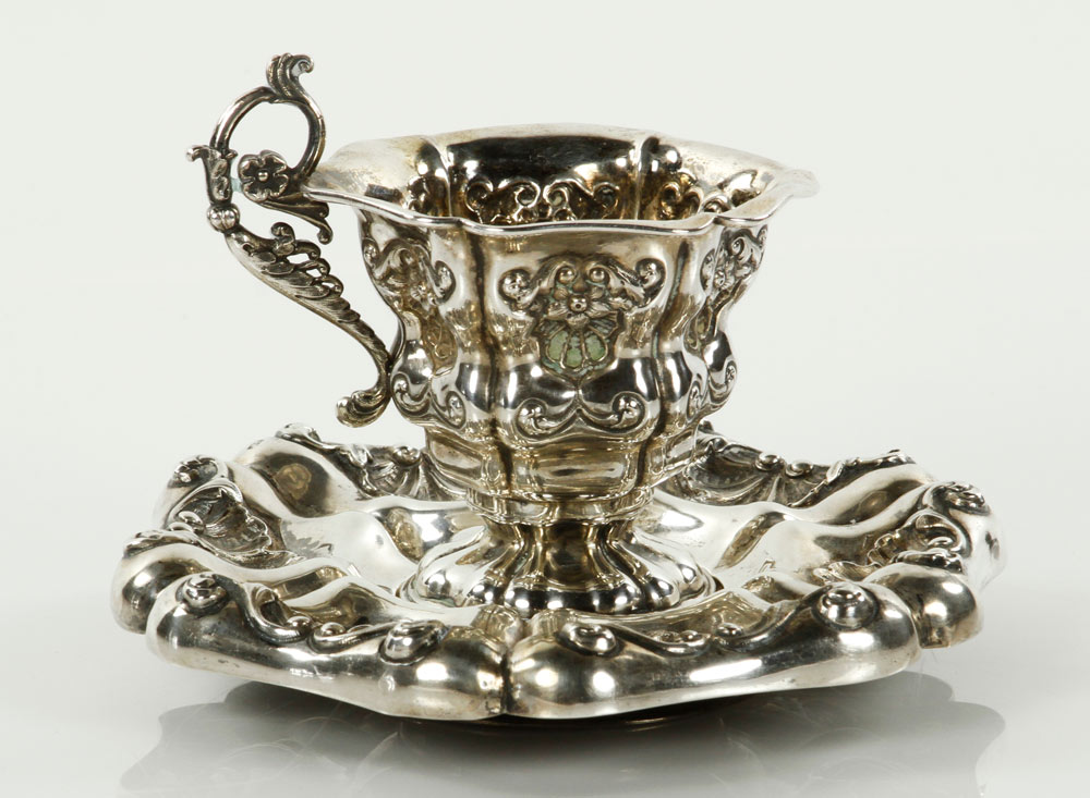 Appraisal: - Early th C Austrian Cup and Saucer Early th