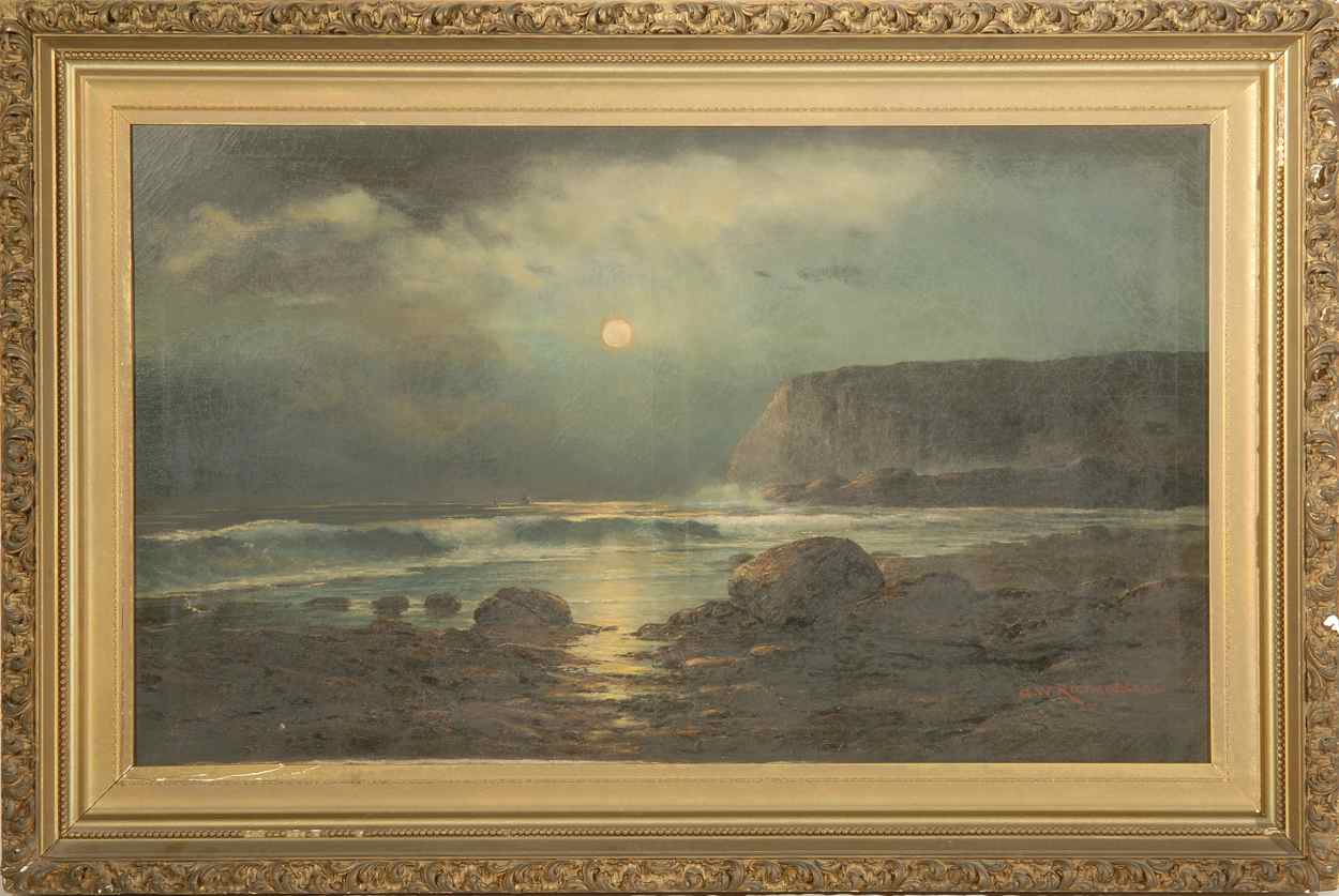 Appraisal: GERARD RICHARDSONAmerican b Moonlight off Grand Manan Signed lower right