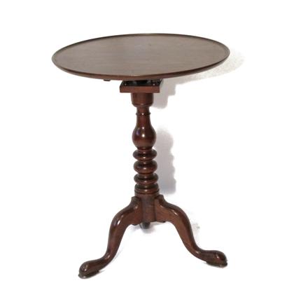 Appraisal: Queen Anne walnut candlestand circa