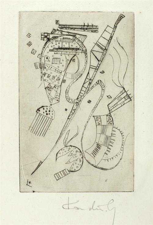 Appraisal: KANDINSKY WASSILY Moscow - Neuilly-sur-Seine Fraternity Dry point total edition