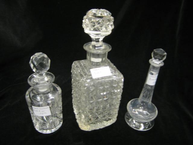 Appraisal: Cut Glass Dresser Bottles various designs