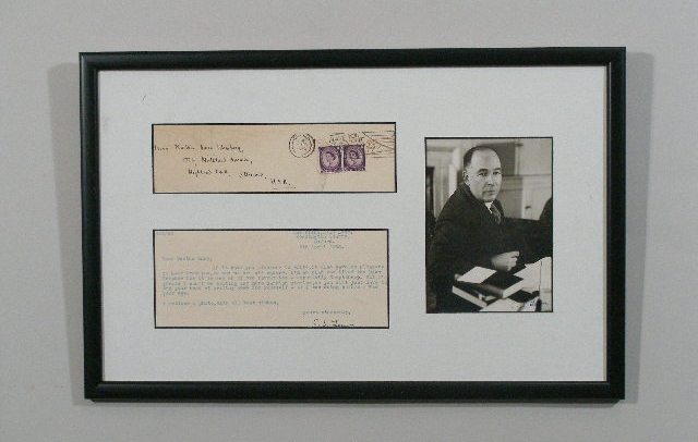 Appraisal: C S Lewis Signed Letter Photograph to Martha Anne of