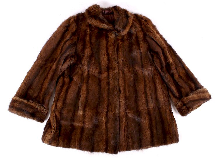 Appraisal: Missoula Mont Pete's Fur Shop Mink Coat For your consideration