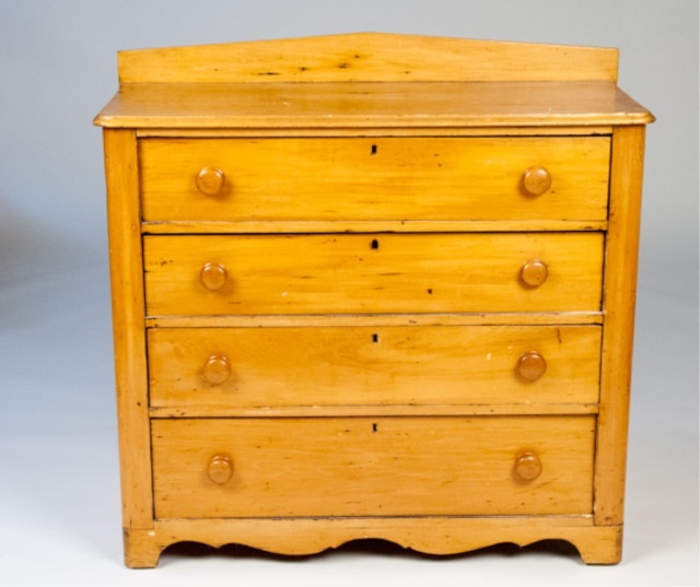 Appraisal: Country Pine Four Drawer Wash Stand