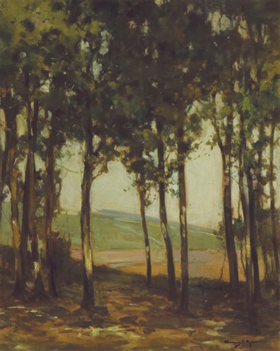 Appraisal: RYDER CHAUNCEY American - A Pair Grove Vista Country Path