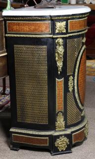 Appraisal: Louis XVI style gilt bronze mounted and marquetry decorated commode