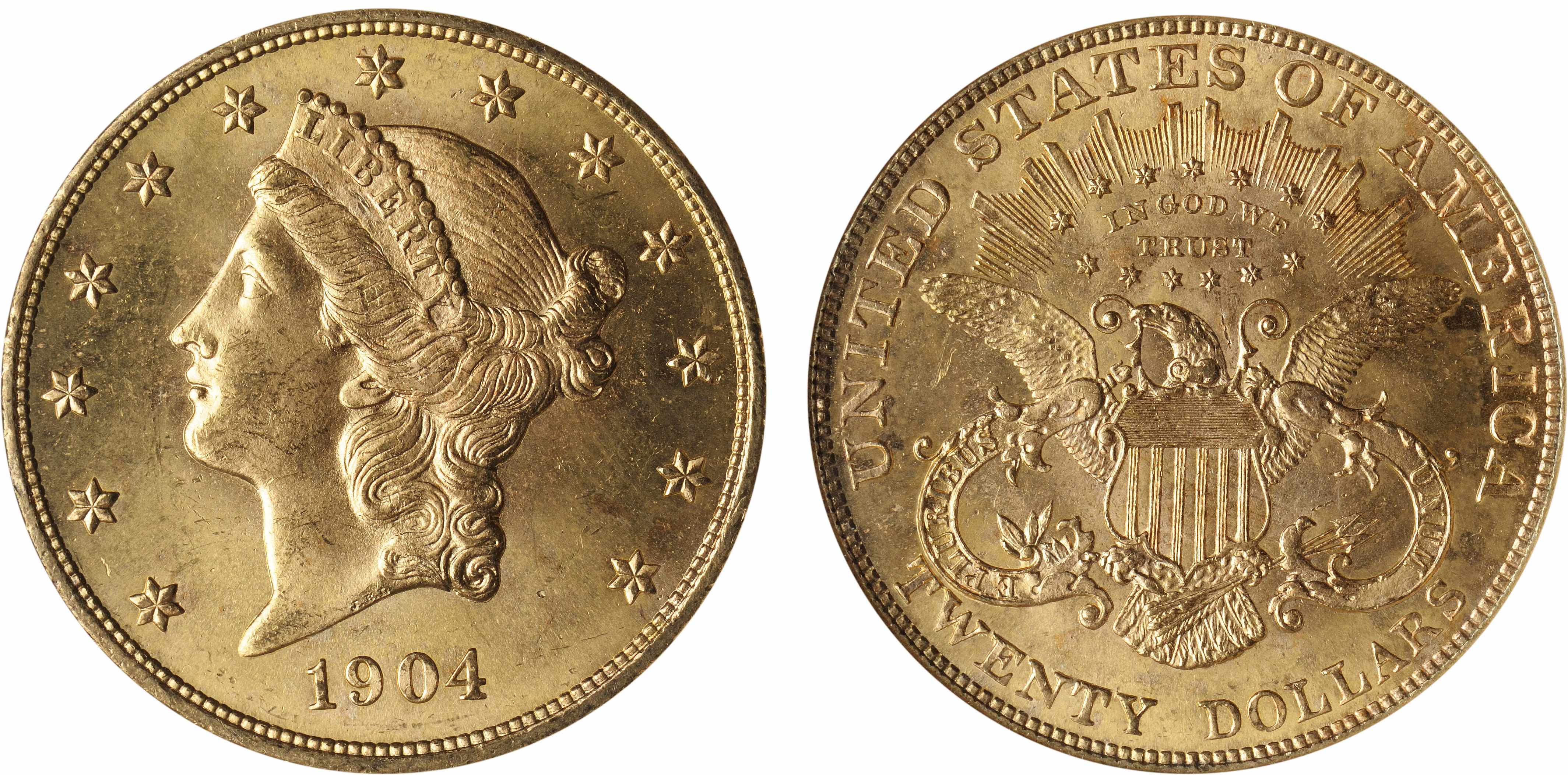 Appraisal: MS NGC When Liberty double eagles are found in Gem