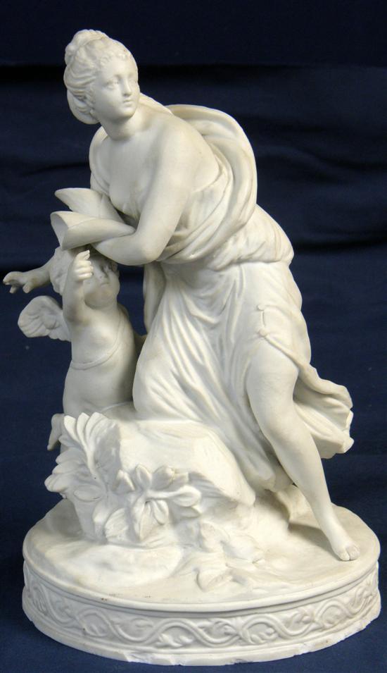 Appraisal: th century parian figure of a classical maiden with a