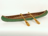 Appraisal: SALESMAN'S SAMPLE CANOE - Circa - canvas covered wood salesman's