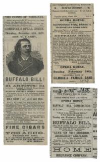 Appraisal: Cody W F Playbill and Miscellaneous Advertising for Buffalo Bill