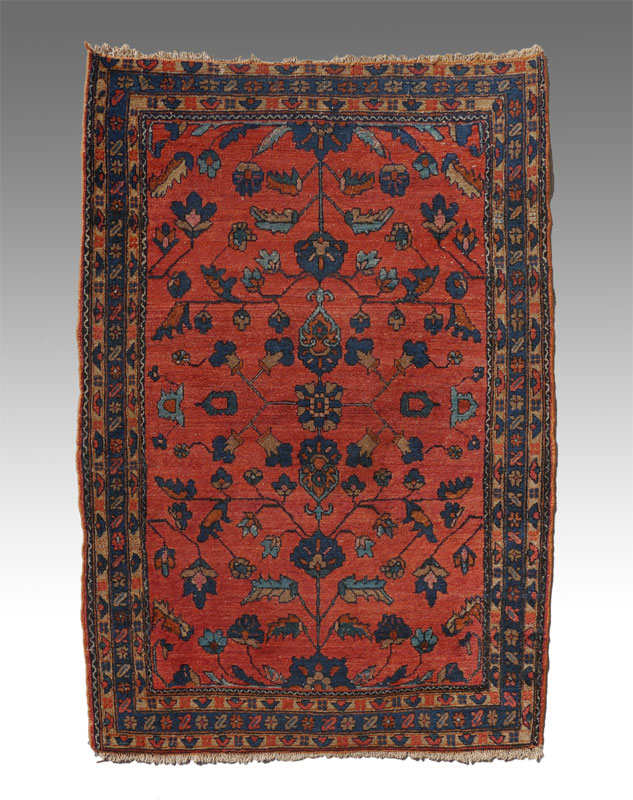 Appraisal: SEMI-ANTIQUE PERSIAN HAND KNOTTED WOOL RUG ' '' x '