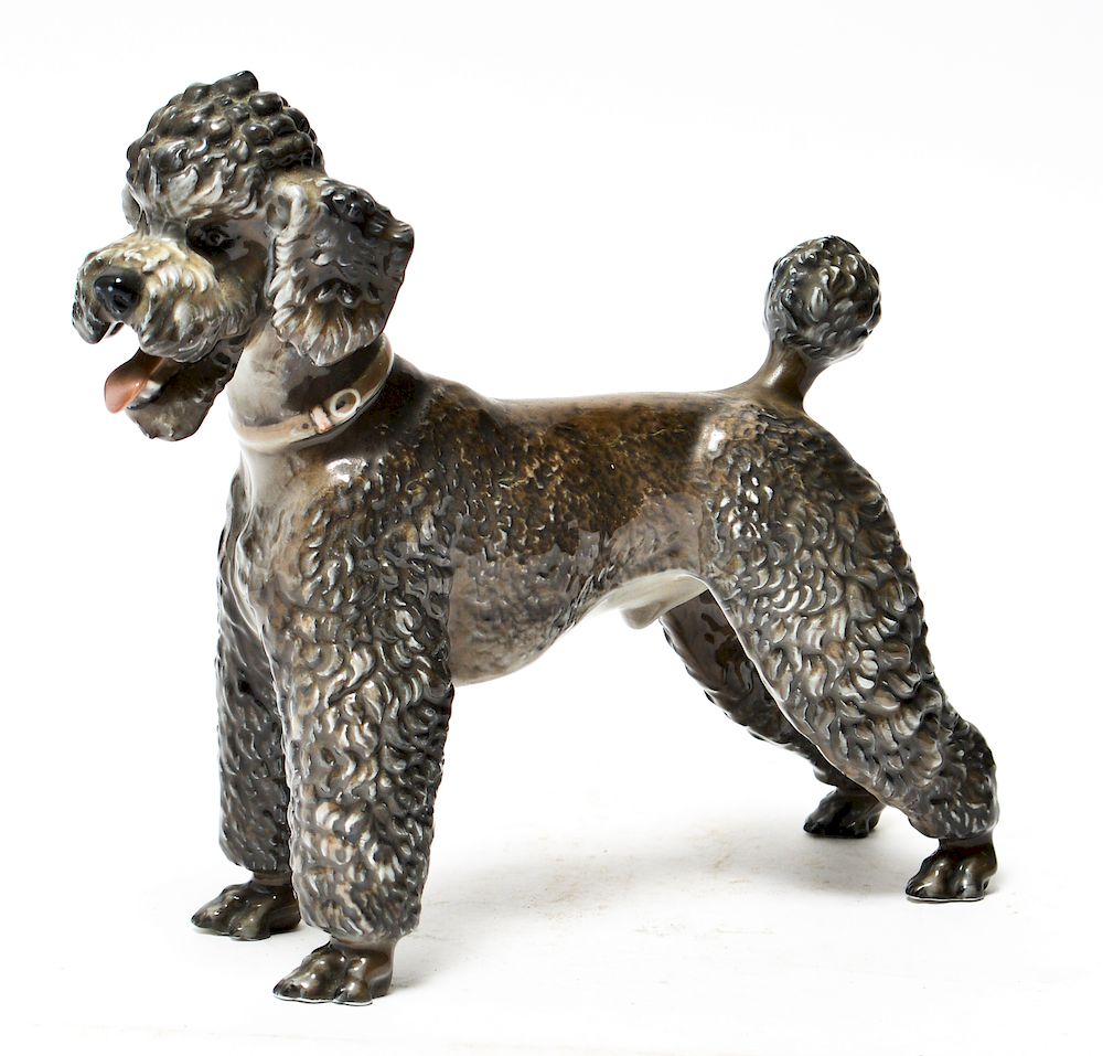 Appraisal: Rosenthal German Porcelain Poodle Sculpture Rosenthal German porcelain male poodle