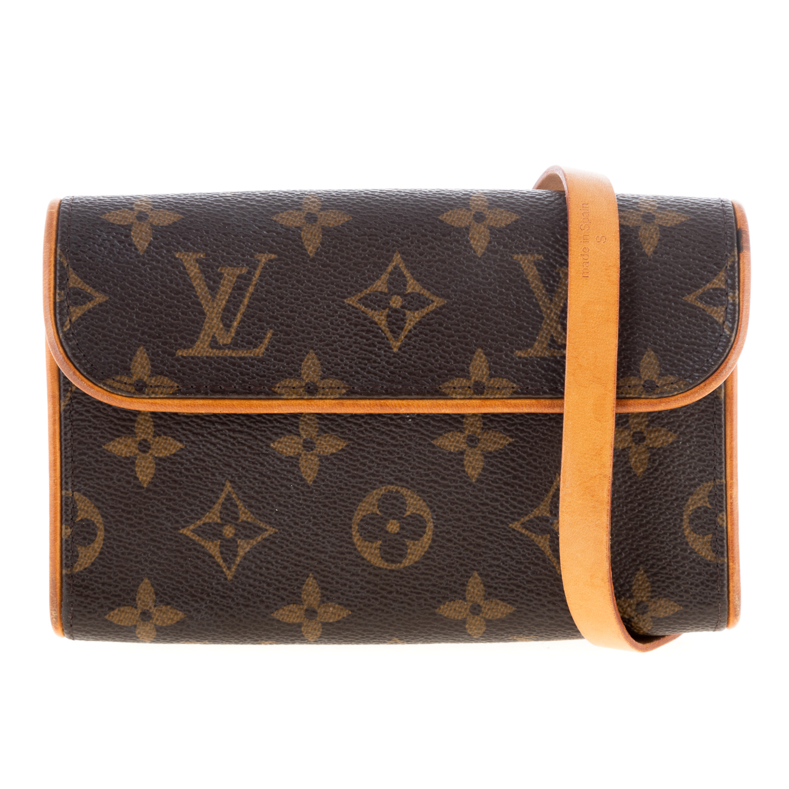 Appraisal: A LOUIS VUITTON MONOGRAM FLORENTINE A brown and tan Monogram