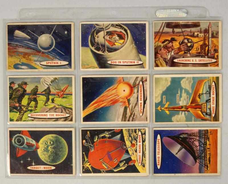 Appraisal: Lot of Vintage German Space Cards Description Circa s From