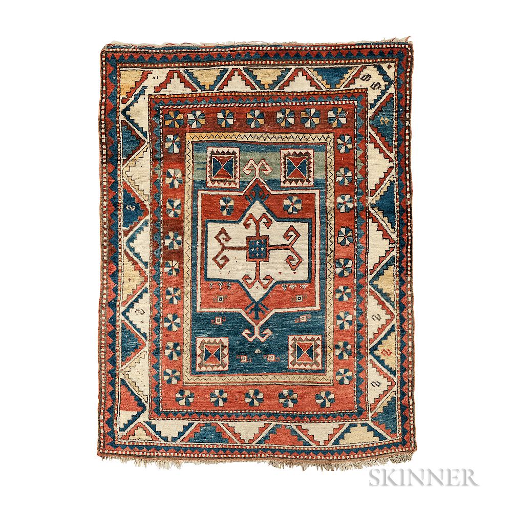 Appraisal: Kazak Rug Kazak Rug Caucasus c ft in x ft