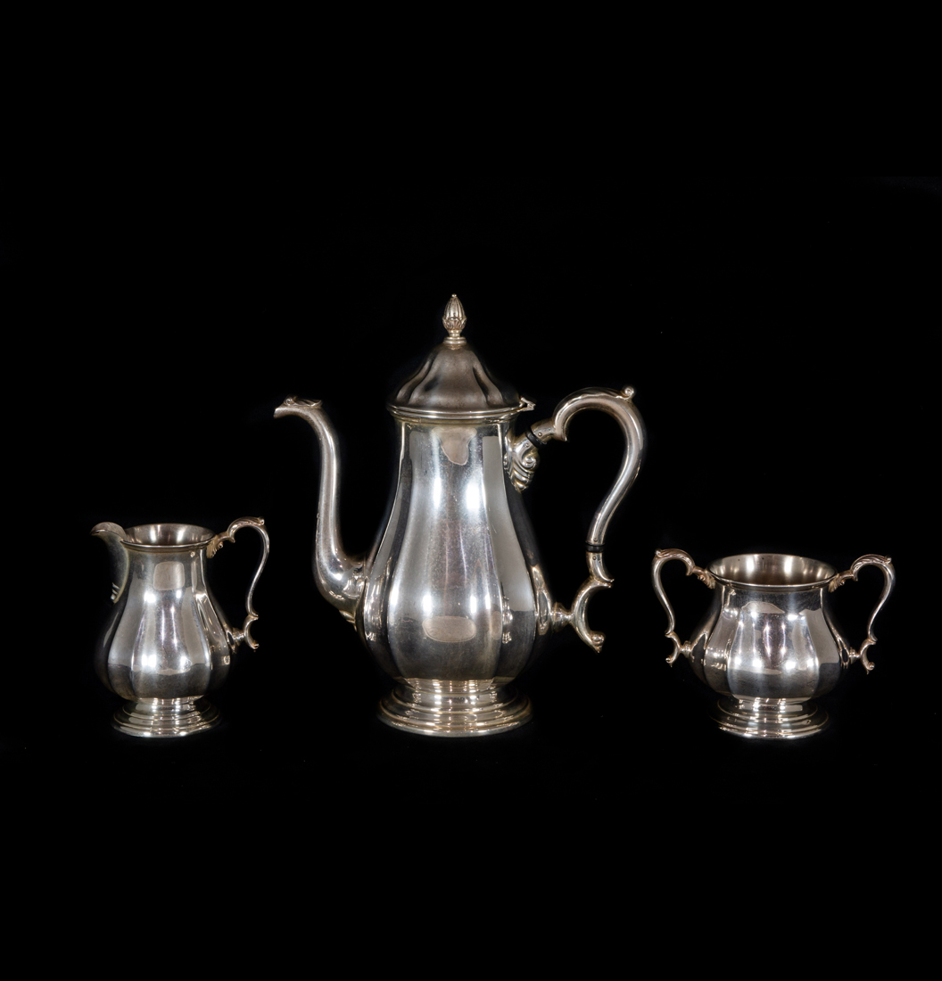 Appraisal: A ROGERS STERLING COFFEE SERVICE A Rogers sterling coffee service