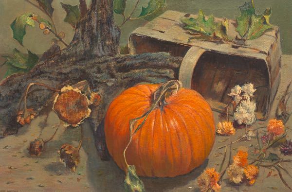 Appraisal: JANE WILLIAMS RICHARD AMERICAN - x canvas Autumn Harvest Oil