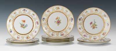 Appraisal: A Set of William Guerin Co French Limoges Cabinet Plates