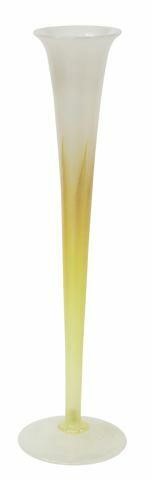 Appraisal: Favrile art glass trumpet bud vase Louis Comfort Tiffany New