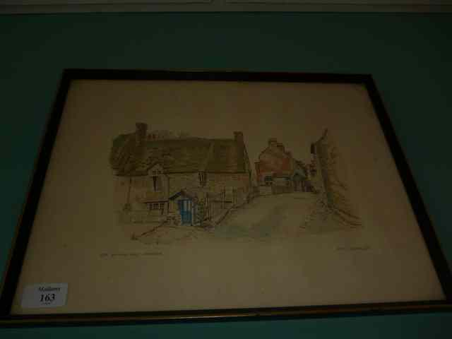 Appraisal: ADRIAN WHITTLESEA TH CENTURY BRITISH SCHOOL PRINT Harrisons Lane Woodstock