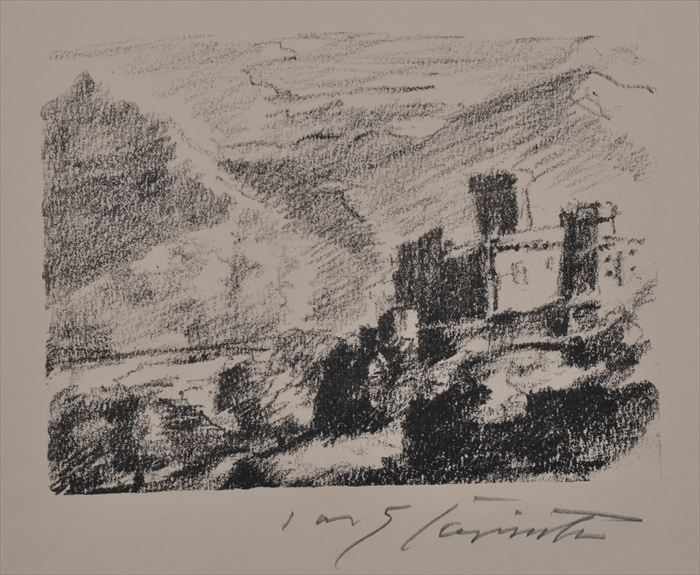 Appraisal: LOVIS CORINTH - TWO LANDSCAPES Lithographs signed in pencil x