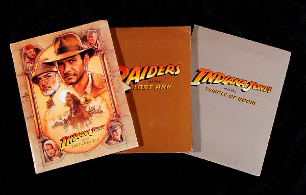 Appraisal: A group of original press kits from the three Indiana