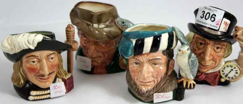 Appraisal: Royal Doulton Small Character Jugs Mad Hatter D The Poacher