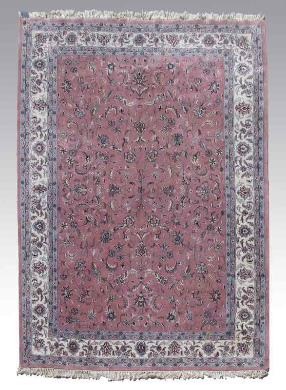 Appraisal: MODERN INDO-PERSIAN HAND KNOTTED WOOL RUG ' x ' ''