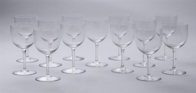 Appraisal: SET OF TWELVE BACCARAT CRYSTAL WHITE WINES AND TWELVE RED