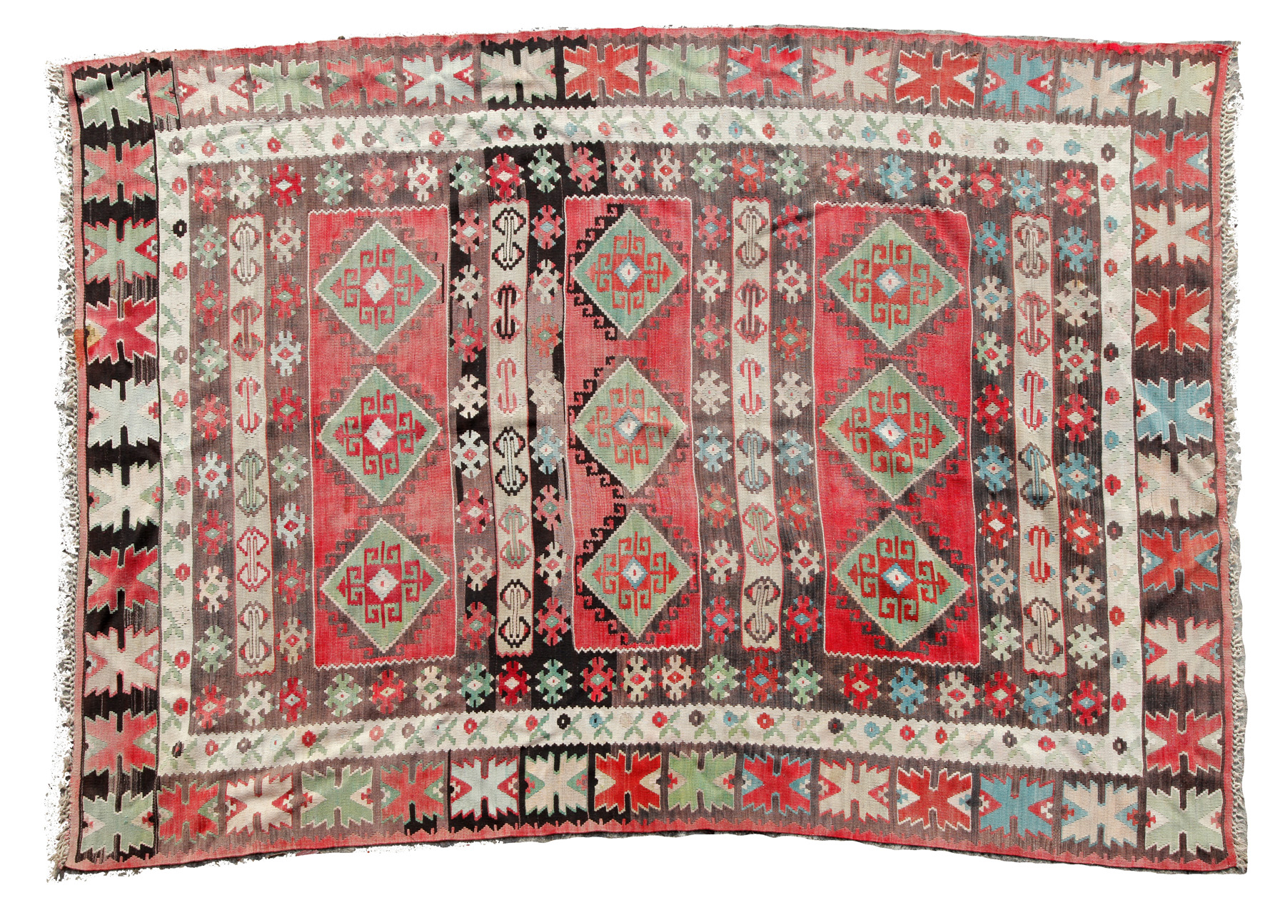 Appraisal: ORIENTAL RUG Second half- th century Room size Kilim in