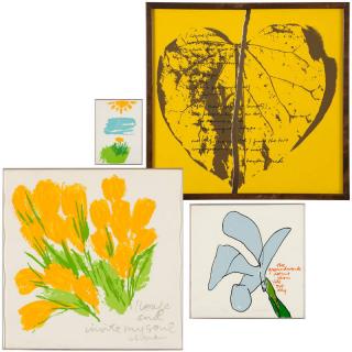 Appraisal: Sister Mary Corita Kent Four floral foliate works the first