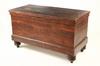 Appraisal: BLANKET BOX - Circa grain painted poplar blanket chest with