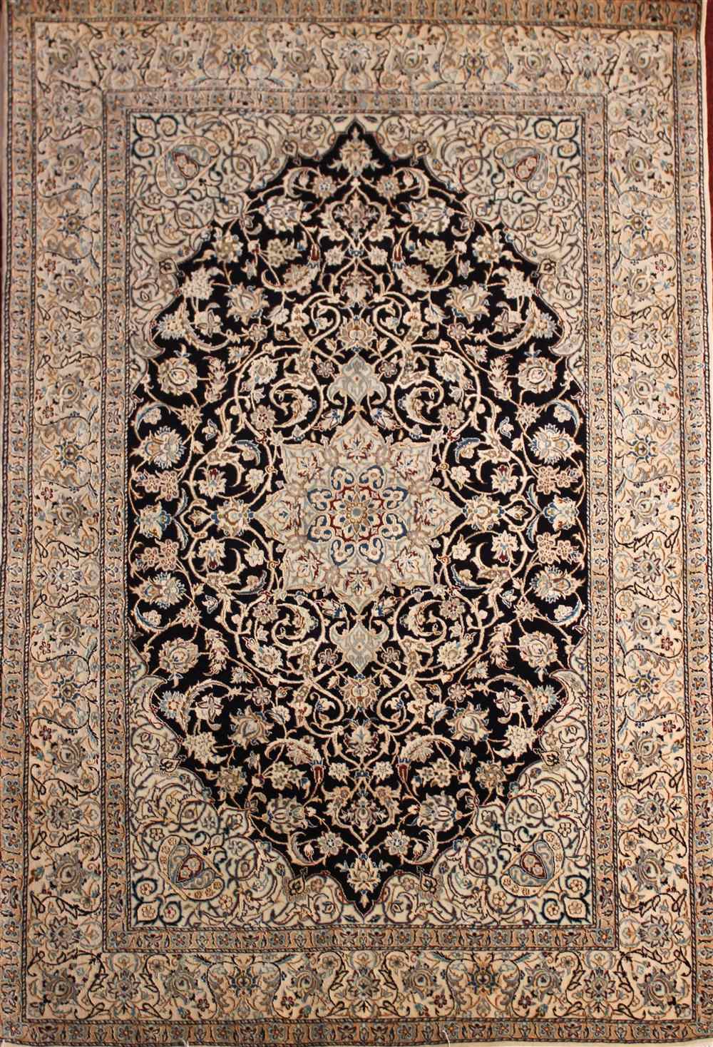 Appraisal: PERSIAN NALEN RUG approx ' '' x ' retail tag