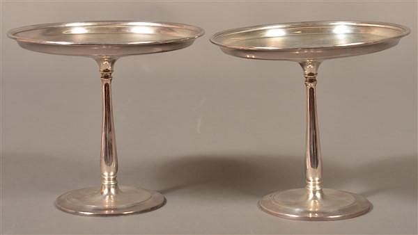 Appraisal: Pair of Tiffany Co Sterling Silver Tazas Pair of Tiffany