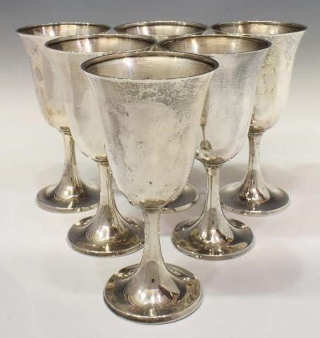 Appraisal: lot of American sterling silver water goblets Whiting Manufacturing Co