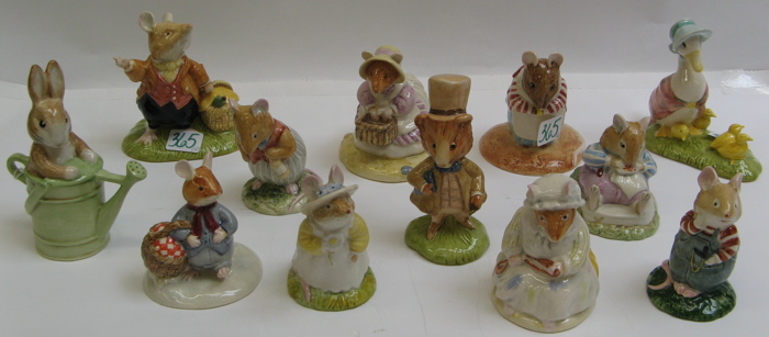 Appraisal: ROYAL DOULTON PORCELAIN BEATRIX POTTER MINIATURES pieces including Peter in