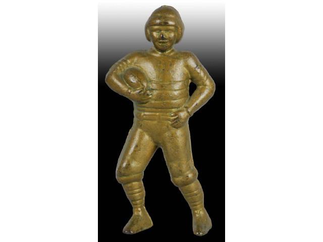 Appraisal: Cast Iron Football Player Still Bank Description Made by AC